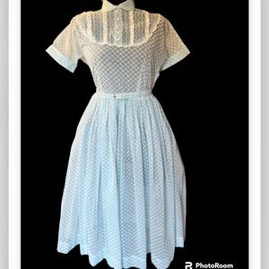 ⭐️Host pick ⭐️Vintage Teena Paige sheer 50s dress